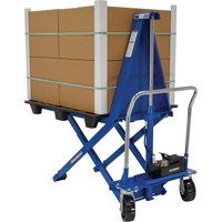 Electric Skid Lift, Steel, 2500 lbs. Capacity - Vestil HIPM-2748-AIR