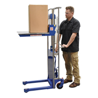 Hefti-Lift Load Stacker, Foot Pump Operated, 880 lbs. Capacity, 59" Max Lift - Vestil HYD-10