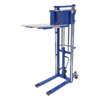 Hefti-Lift Load Stacker, Foot Pump Operated, 1500 lbs. Capacity, 63" Max Lift - Vestil HYD-15