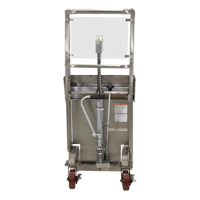 Hefti-Lift Load Stacker, Foot Pump Operated, 450 lbs. Capacity, 45-5/8" Max Lift - Vestil HYD-5-PSS