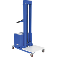Quick Lift Stacker, Electric Operated, 400 lbs. Capacity, 72" Max Lift - Vestil PEL-400S-72-D3