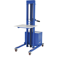 Gerbeur &agrave; levage rapide, M&eacute;canisme &eacute;lectrique, Capacit&eacute; de 400 lb, Levage max de 57" - Vestil PEL-400S-57-D3