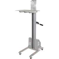 Quick Lift Stacker, Electric Operated, 175 lbs. Capacity, 57" Max Lift - Vestil PEL-88A-D3