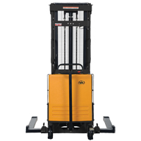 Fork Lift Stacker, Electric Operated, 2000 lbs. Capacity, 63" Max Lift - Vestil SL-63-AA