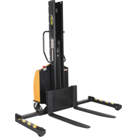 Gerbeur motoris&eacute; avec m&acirc;t &eacute;troit, Fonctionnement &eacute;lectrique, Capacit&eacute; 1500 lb, Lev&eacute;e max 63" - Vestil SLNM15-63-AA