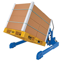 Basculeur ergonomique &agrave; chevauchement, Bascule 90°, Capacit&eacute;e 6000 lb, 72-13/16" lo x 57-1/4" la x 29-1/4" h - Vestil TMS-60-DC