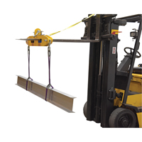 Forklift Lifting Beam, 7" x 2-1/2" Fork Pocket - Vestil FLB-D-10