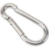 Mousqueton en acier inoxydable, 220 lb (0,11 tonne) Charge d'utilisation max., 3/16" Taille, 5/16" Oeil - KLETON 