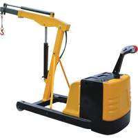 Electric Powered Floor Crane, 8.8' Lift, 1500 lbs. (0.75 tons), 44-1/4" Arm, 62-1/4" H - Vestil EPFC-CB-15