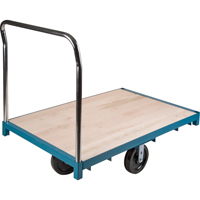 Chariot &agrave; plateforme robuste, 48" lo x 24" la, Capacit&eacute; de 2500 lb, Roues en Nylon - KLETON 