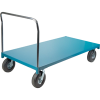 Chariot &agrave; plateforme robuste, 72" lo x 36" la x Capacit&eacute; 1200 lb, Roues en Pneumatique - KLETON 