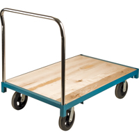 Chariot &agrave; plateforme robuste, 48" lo x 30" la, Capacit&eacute; de 2000 lb, Roues en Caoutchouc - KLETON 