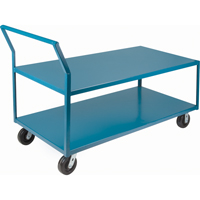 Chariots surbaiss&eacute;s robustes, 2 niveaux, 30" la x 60" p x 41" h, 2400 lb Cap - KLETON 