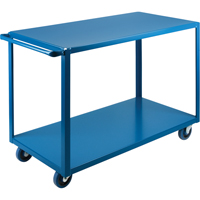Heavy-Duty Shelf Carts, 2 Tiers, 24" W x 36" H x 51" D, 1200 lbs. Capacity - KLETON 