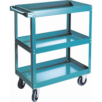 Shelf Carts , 3 Tiers, 18" W x 36" H x 30" D, 900 lbs. Capacity - KLETON 