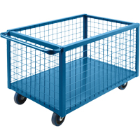 Wire Mesh Box Truck, Steel, 39" L x 24" W x 31.5" H, 12 cu. ft. Volume, 1200 lbs. Capacity - KLETON 