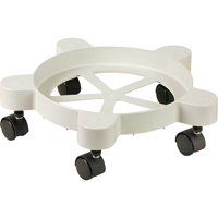 Chariots Lil'Dolly, Plastique, Capacit&eacute;e 75 lb, Diam&egrave;tre 11", Roue en Plastique - Beckson DOLLY-2-N