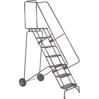&eacute;chelles mobiles Fold-N-Store, 5 marches, Perfor&eacute;, Hauteur 50" - Ballymore CAL-FAWL-5-P