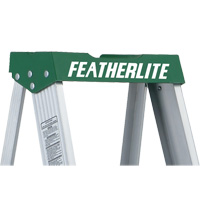 Escabeaux commerciaux (s&eacute;rie 2400), 4', Aluminium, Capacit&eacute; 225 lb, Type 2 - Featherlite 2404