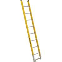 &eacute;chelle simple &agrave; une section - S&eacute;rie 6100, 8', Fibre de verre, 375 lb, CSA calibre 1AA - Featherlite 6108