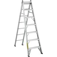 Escabeaux industriels Multi-Way de s&eacute;rie 2700, 7', Aluminium, Capacit&eacute; de 250 lb, ANSI 1, CSA 1 - Featherlite 2707