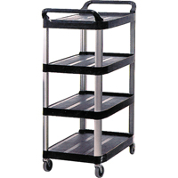 Chariot utilitaire, 4 tiers, 20" x 51" x 40-5/8", Capacit&eacute; 300 lb - Rubbermaid FG409600BLA
