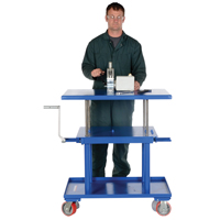 Hydraulic Lift Table, 24" L x 36" W, Steel, 2000 lbs. Capacity - Vestil MT-2436-HP