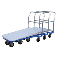 Platform Cart, 48" L x 24" W, 1500 lbs. Capacity, Mold-on Rubber Casters - Vestil NPCT