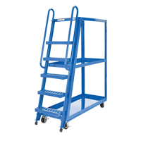Chariot &agrave; cueillette, Acier, 21-7/8" la x 56-1/8" p, 3 tablettes, Capacit&eacute; 1000 lb - Vestil SPS-HF-2252