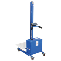 Quick Lift Platform Stacker, Electric Operated, 175 lbs. Capacity, 57" Max Lift - Vestil PEL-88S-D3