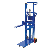 Platform Lift Stacker, Foot Pump Operated, 750 lbs. Capacity, 52" Max Lift - Vestil HYDRA-4-AF-18