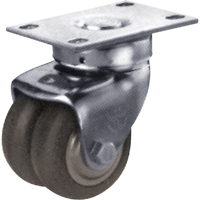General Purpose Caster, Swivel, 2-1/2" (63.5 mm), Neoprene, 300 lbs. (136 kg.) - Darcor 16-32.5-XSR