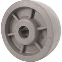 Roulettes robustes EMaxx &agrave; cheville, Pivotant avec frein, 4" (101,6 mm), Plastique dur/nylon, 1000 lb (453,6 kg) - Algood SE6543-A38H-U-RB-TLB