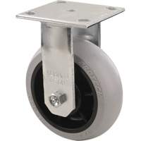 Heavy-Duty EMaxx Kingpin Caster, Rigid, 6" (152.4 mm), Polyolefin, 450 lbs. (204 kg.) - Algood RE6563-A38H-PRO-RB