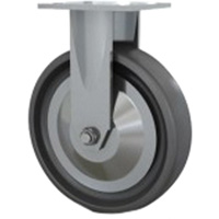 Heavy-Duty Caster, Rigid, 8" (203.2 mm), Solid Elastomer, 1000 lbs. (453.6 kg.) - Darcor 31-408R-PSE