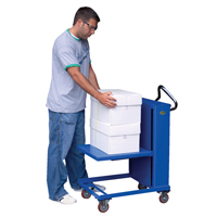 Plateformes auto-&eacute;l&eacute;vatrices, 20" lo x 20" la, Acier, Capacit&eacute; 230 lb - Vestil ETS-230