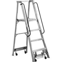 LADDER 4' ALUM MOBILE NOHANDRAIL 300LBS CAP - Louisville Ladder AP5004