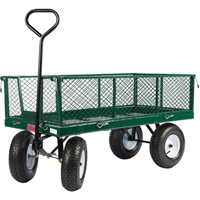 Wagons With Fold-Down Racks, 24" W x 48" L, 800 lbs. Capacity - Millside 03580