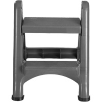 Folding Step Stool, 2 Steps, 19-1/2" x 20-1/2" x 22-3/4" High - Rubbermaid FG420903CYLND