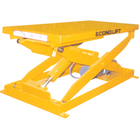 Hydraulic Scissor Lift Table, Steel, 72" L x 24" W, 2000 lbs. Capacity - Econo Lift SL48-20