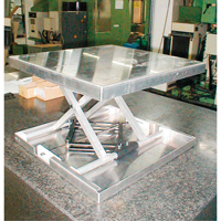 Lift-Tool Table Top Scissor Lift, 23" L x 22" W, Aluminum, 300 lbs. Capacity - Southworth 4429108