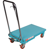 Table &eacute;l&eacute;vatrice robuste &agrave; ciseaux hydraulique, 27-1/2" lo x 17-3/4" la, Acier, Capacit&eacute; 330 lb - KLETON 