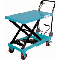 Heavy-Duty Hydraulic Scissor Lift Table, 32" L x 19-3/4" W, Steel, 1100 lbs. Capacity - KLETON 
