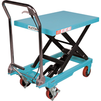 Table &eacute;l&eacute;vatrice robuste &agrave; ciseaux hydraulique, 32" lo x 19-3/4" la, Acier, Capacit&eacute; 660 lb - KLETON 