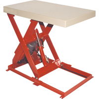 Scissor Lift Table, Steel, 36" L x 20" W, 1100 lbs. Capacity - Southworth 4429935