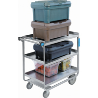 Heavy-Duty U Frame Carts, 3 Tiers, 23" W x 37-1/8 H x 38-5/8" D, 700 lbs. Capacity - Lakeside Material Handling 744