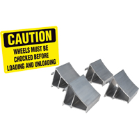 Ensemble de cales-roue en aluminium, 7" la x 6" p x 6" h - Ideal Warehouse Innovations 