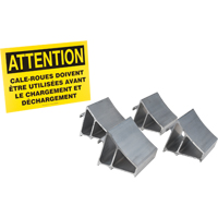 Ensemble de cales-roue en aluminium, 7" la x 6" p x 6" h - Ideal Warehouse Innovations 