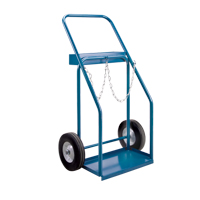 Gas Cylinder Carts, Semi-Pneumatic Wheels, 19" W x 10" L Base, 1000 lbs. - KLETON 