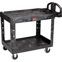 Chariot utilitaire robuste - 4546-00, 2 tiers, 26" x 33-1/4" x 55", Capacit&eacute; 750 lb - Rubbermaid FG454600BLA